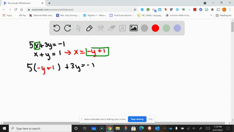 solve-using-the-substitution-method-use-a-graphing-calculator-to-check-your-answer-beginarrayc-5-x3-