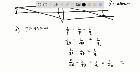 an-object-is-placed-in-front-of-a-converging-lens-with-a-focal-length-of-200-mathrmcm-for-each-objec