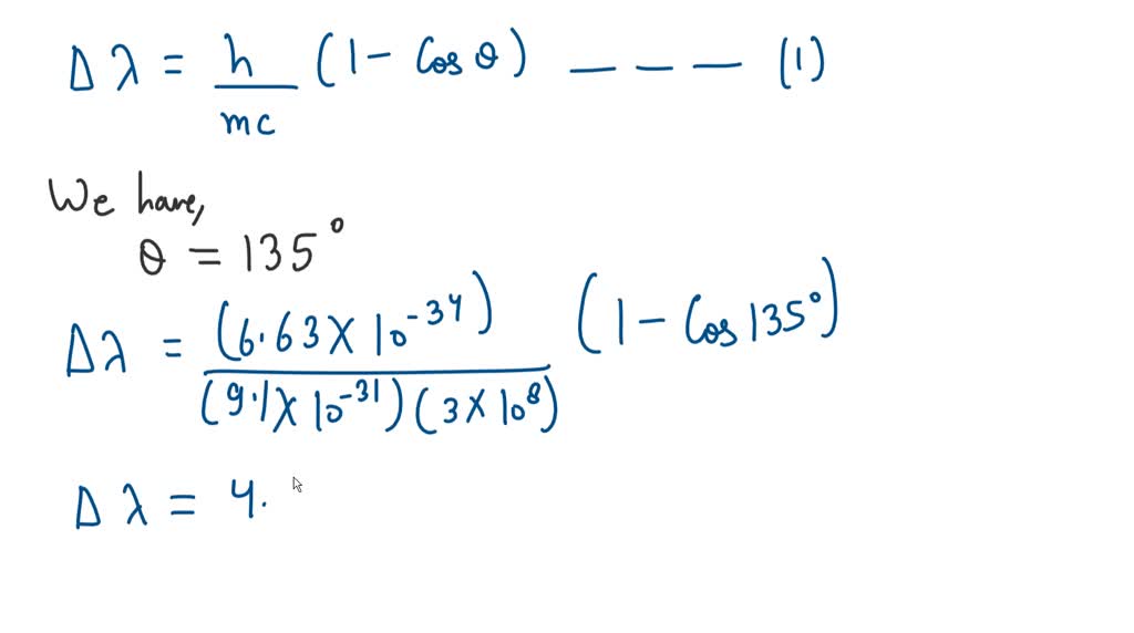 SOLVED:Derive Equation (1.52) giving the extent of wavelength shift for ...