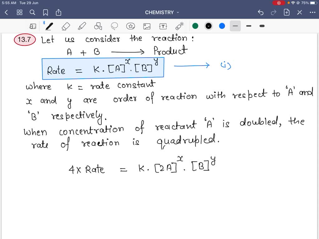 SOLVED The Rate Of A Reaction Is Quadrupled When The Concentration Of One Reactant Is Doubled 