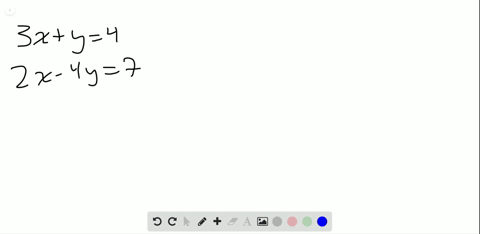 solve-each-system-by-elimination-or-substitution-leftbeginarrayr3-xy4-2-x-4-y7endarrayright