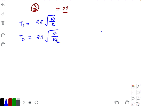 five-identical-springs-are-used-in-the-following-three-configurations-the-time-periods-of-vertical-o