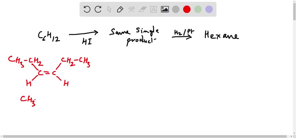 SOLVED:(a) Give the structures of five alkenes, each with the formula ...