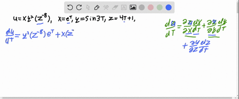 use-theorem-157-to-find-the-following-derivatives-fracd-ud-t-text-where-ufracx-y2z8-xet-ysin-3-t-tex