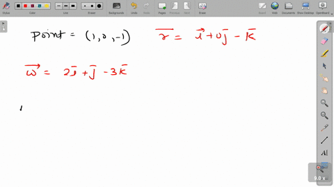 the-point-is-rotating-around-an-axis-through-the-origin-with-angular-velocity-vecomega2-vecivecj-3-2