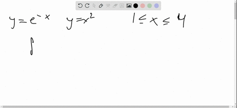 find-the-area-between-the-curves-on-the-given-interval-ye-x-yx2-1-leq-x-leq-4
