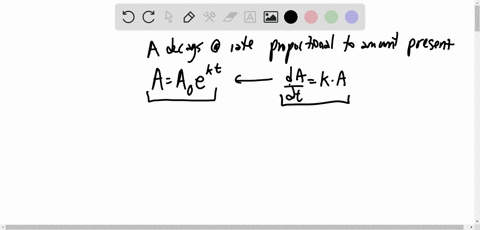 substance-a-decomposes-at-a-rate-proportional-to-the-amount-of-a-present-a-write-an-equation-relatin