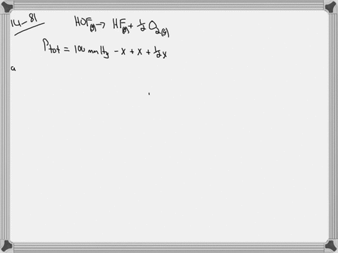 hypofluorous-acid-hof-is-very-unstable-decomposing-in-a-first-order-reaction-to-give-hf-and-mathrm-4