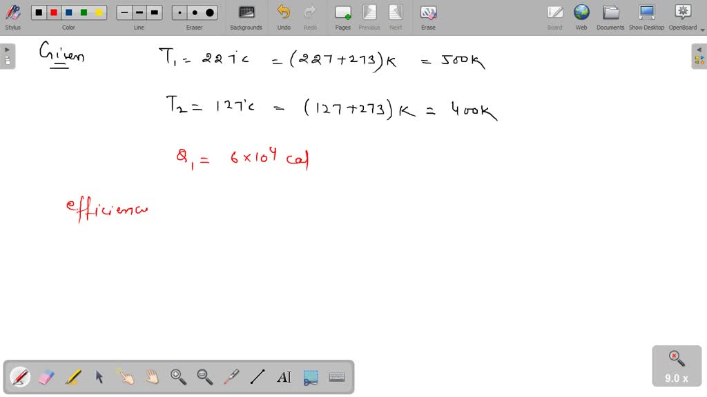SOLVEDAn ideal gas heat engine operates in Carnot cycle between 227^∘