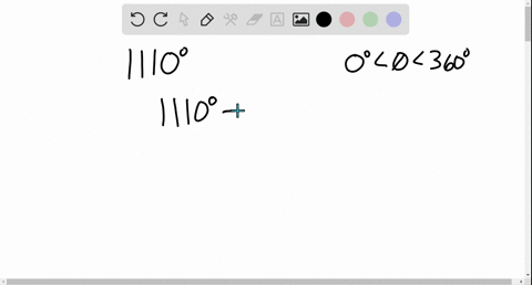 find-an-angle-between-0circ-and-360circ-that-is-coterminal-with-the-given-angle-1110circ