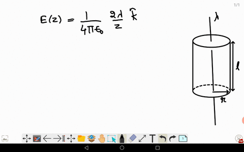 an-infinite-charged-wire-with-charge-per-unit-length-lambda-lies-along-the-central-axis-of-a-cylindr