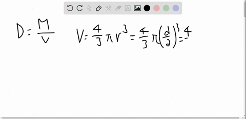 a-lead-sphere-of-diameter-486-mathrmcm-has-a-mass-of-6852-times-105-mathrmg-calculate-the-density-of