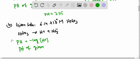 what-is-the-ph-of-each-of-the-following-solutions-a-00045-mathrmm-mathrmhcl-b-614-times-10-4-mathrmm
