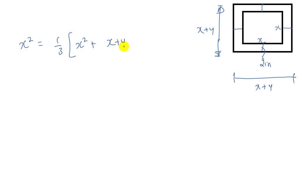 solved-a-picture-has-a-square-frame-that-is-2-inches-wide-the-area-of