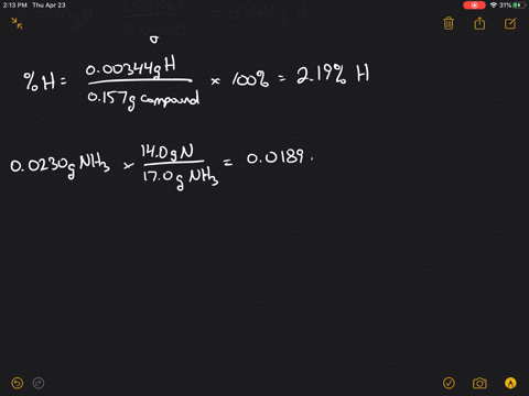 a-compound-contains-only-carbon-hydrogen-nitrogen-and-oxygen-combustion-of-0157-mathrmg-of-the-compo