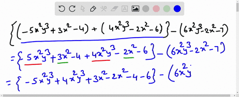 subtract-6-x2-y3-2-x2-7-from-the-sum-of-5-x2-y33-x2-4-and-4-x2-y3-2-x2-6