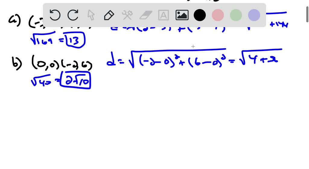 Find the distance between each pair of points: (a) 4 and -6 , (b) -3 ...