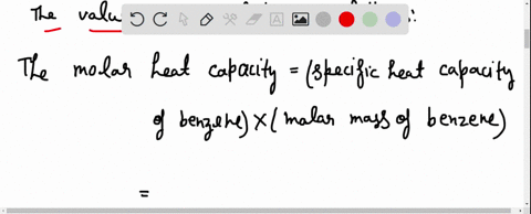 the-specific-heat-capacity-of-benzene-leftmathrmc_6-mathrmh_6right-is-174-jg-cdot-k-what-is-its-mola