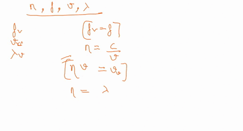 in-a-material-having-an-index-of-refraction-n-a-light-ray-has-frequency-f-wavelength-lambda-and-spee