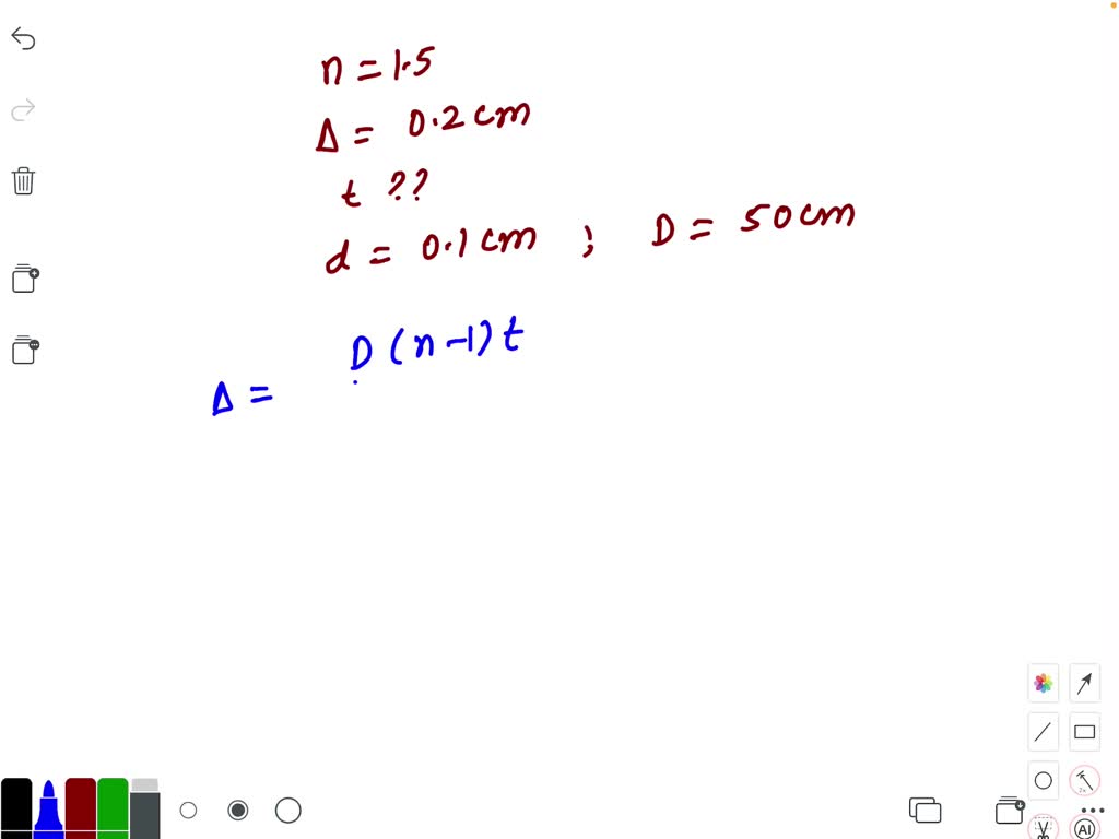 SOLVED:In the Young's double hole experiment a thin mica sheet (n=1.5 ...