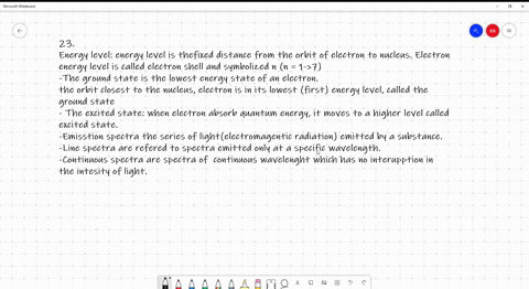 a-what-is-an-energy-level-explain-the-difference-between-ground-state-and-excited-state-b-what-are-e