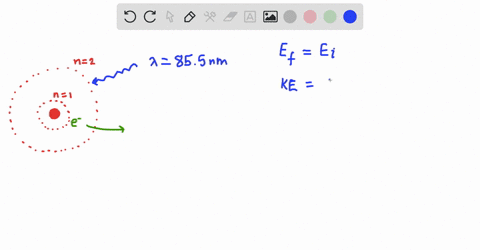 a-sample-of-hydrogen-atoms-is-irradiated-with-light-with-wavelength-855-mathrmnm-and-electrons-are-3
