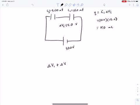 a-100-mu-mathrmf-capacitor-is-charged-to-150-mathrmv-it-is-next-connected-in-series-with-an-uncharge