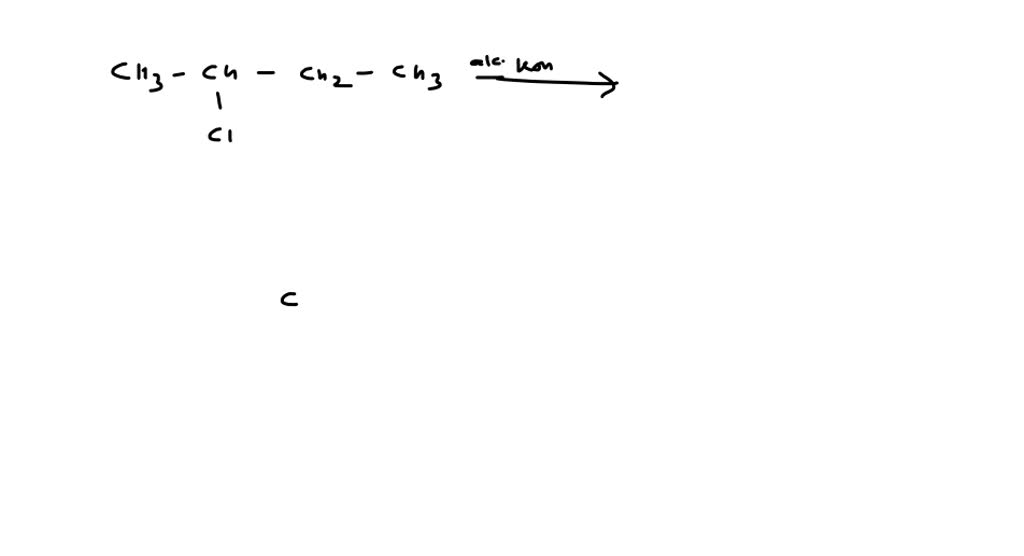 2 chlorobutane is treated with alcoholic KOH. Number of alkenes formed