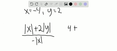 let-x-4-and-y2-evaluate-each-expression-see-example-9-fracx2y-x