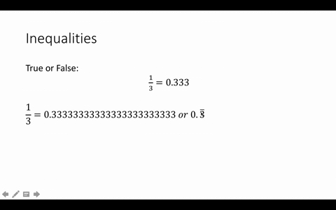 does-frac13-equal-0333-if-not-which-is-larger-by-how-much