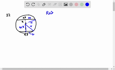 find-the-radius-of-a-circle-in-which-a-48-mathrmcm-chord-is-8-mathrmcm-closer-to-the-center-than-a-4