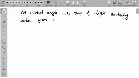the-refractive-index-of-water-is-4-3-and-that-of-glass-is-5-3-then-the-critical-angle-for-a-ray-of-2