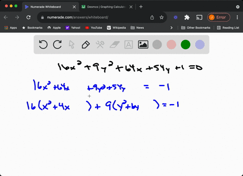 transform-each-equation-into-one-of-the-standard-forms-identify-the-curve-and-graph-it-16-x29-y264-x