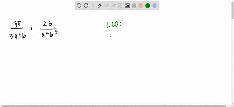 find-the-lcd-of-each-pair-of-rational-expressions-frac353-a2-b-frac23a2-b3