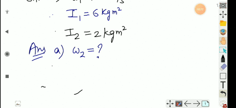 a-man-stands-on-a-platform-that-is-rotating-without-friction-with-an-angular-speed-of-12-mathrmrev-m