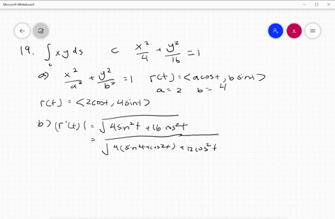 SOLVED:Scalar line integrals in the plane a. Find a parametric ...