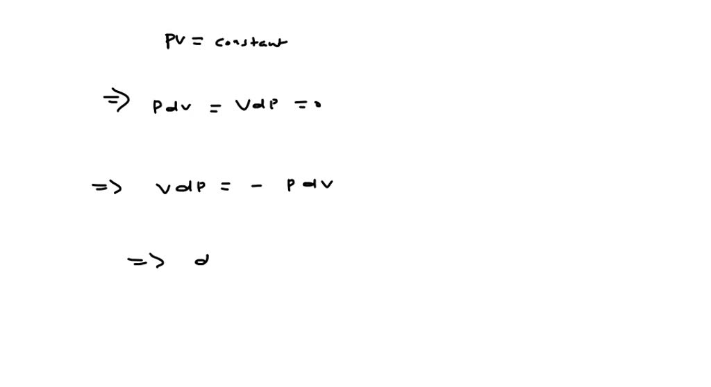 SOLVEDThe correct equation for Boyle's law is a. (d^2 P)/(P)=(dV)/(dT