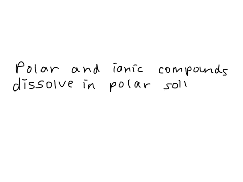 what-types-of-compounds-dissolve-in-polar-solvents