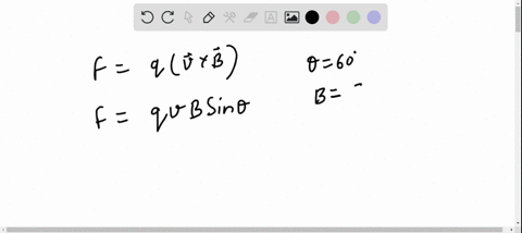 an-electron-experiences-a-magnetic-force-of-magnitude-460-times-10-15-mathrmn-when-moving-at-an-angl