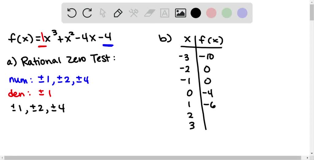 Using the Rational Zero Test In Exercises 33-36