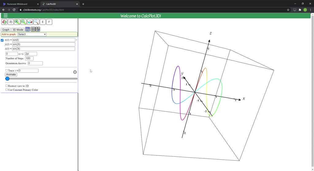 SOLVED:Graph the curve with parametric equations x = sint , y = sin2t ...