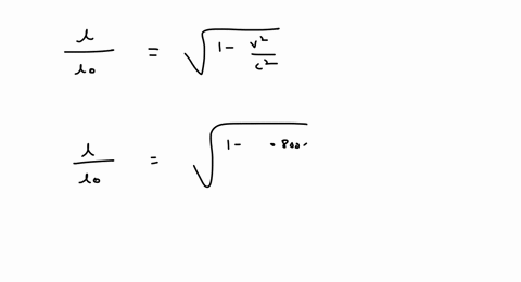 a-spacecraft-is-moving-at-a-speed-of-0800-c-relative-to-the-earth-what-is-the-ratio-of-the-length-of