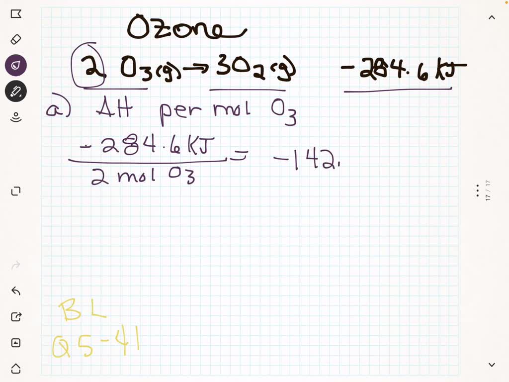 SOLVED:Ozone, O3(g), is a form of elemental oxygen that is important in