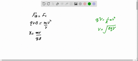 ii-show-that-the-time-t-required-for-a-particle-of-charge-q-moving-with-constant-speed-v-to-make-one