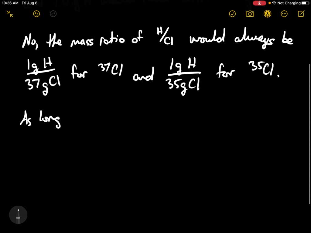 SOLVED Chlorine has two natural isotopes 1 7 Cl and . 1^3} Cl