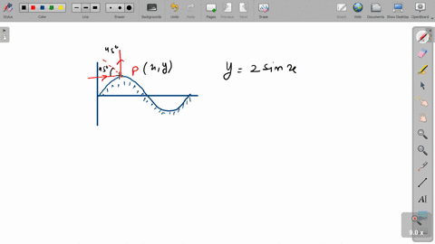 the-reflective-surface-is-given-by-y2-sin-x-the-reflective-surface-is-facing-positive-axis-what-is-t