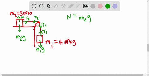 a-400-mathrmkg-mass-is-connected-by-a-light-cord-to-a-300-mathrmkg-mass-on-a-smooth-surface-fig-p887