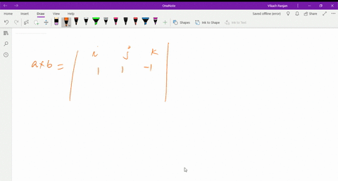 SOLVED:Find The Cross Product A ×b And Verify That It Is Orthogonal To ...