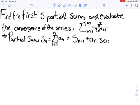 find-the-first-five-partial-sums-of-the-given-series-and-determine-whether-the-series-appears-to--18