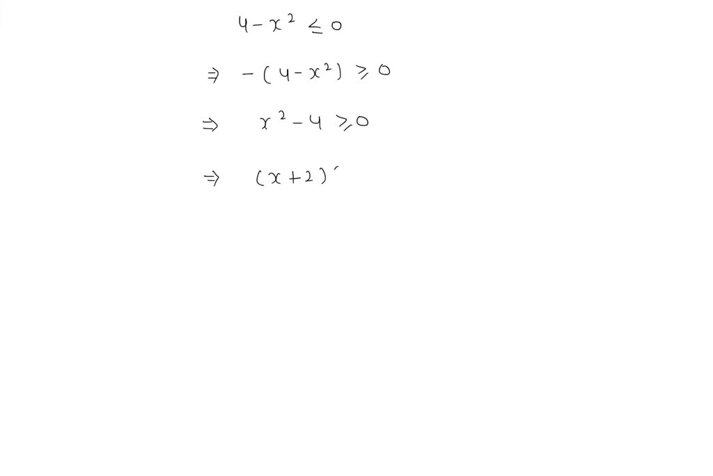 SOLVED Solve 4 x 2 0
